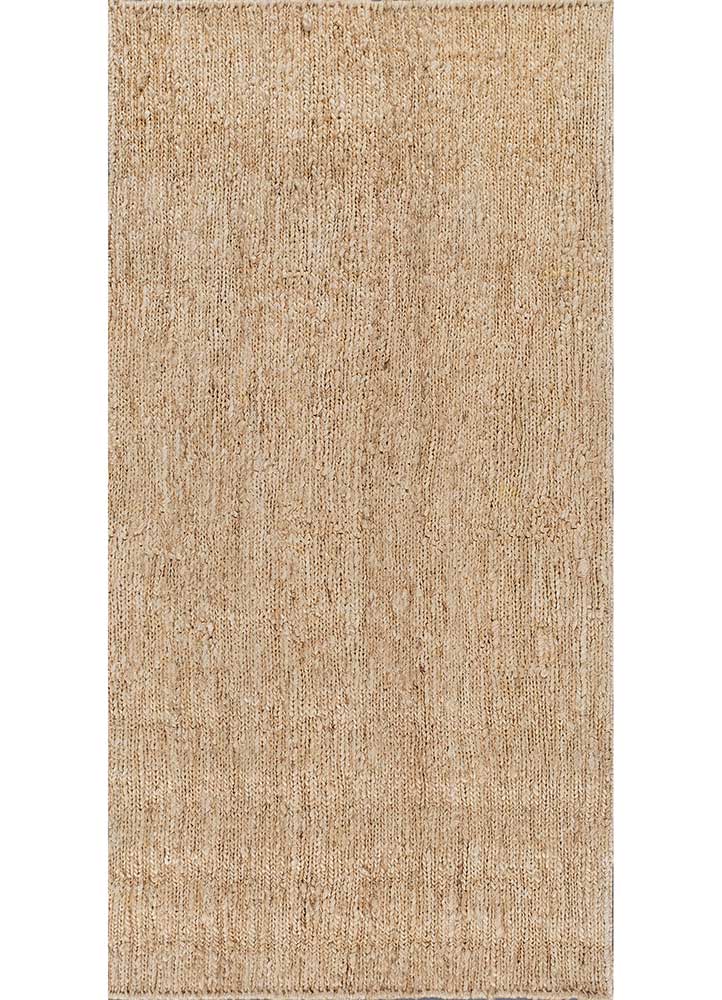nomadic threads ivory jute and hemp Hand Knotted Rug - HeadShot