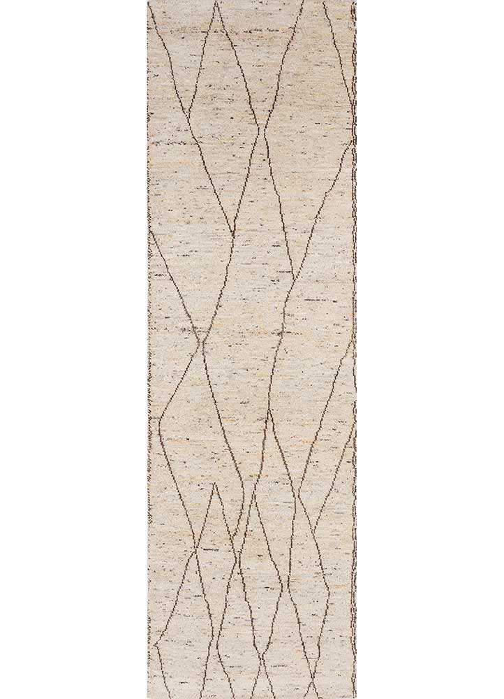 manifest ivory wool Hand Knotted Rug - HeadShot