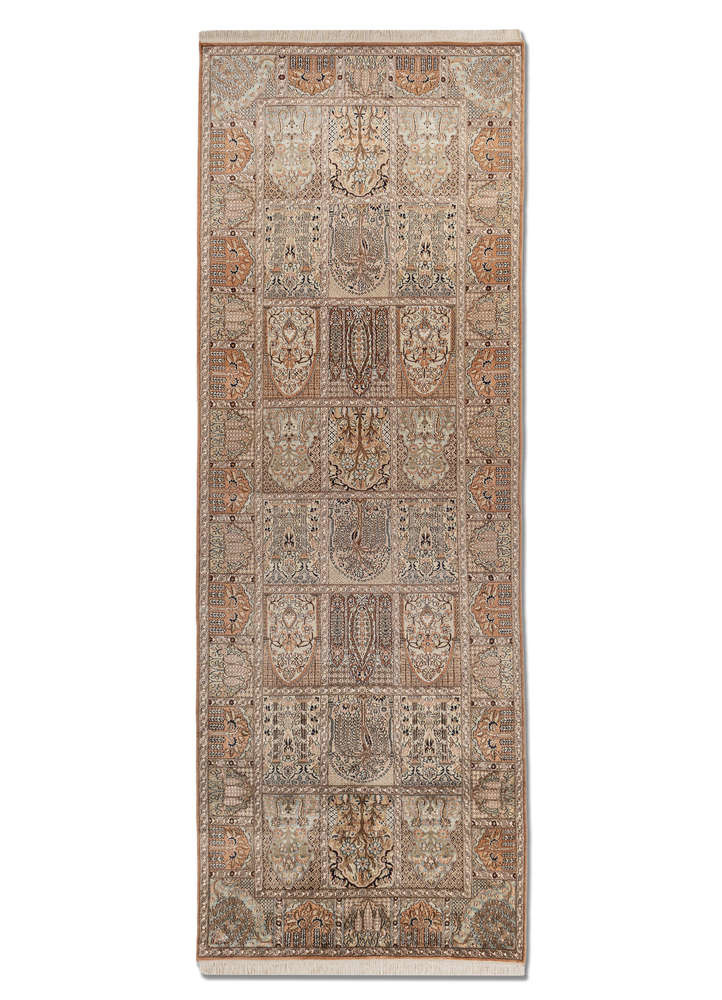  blue silk Hand Knotted Rug