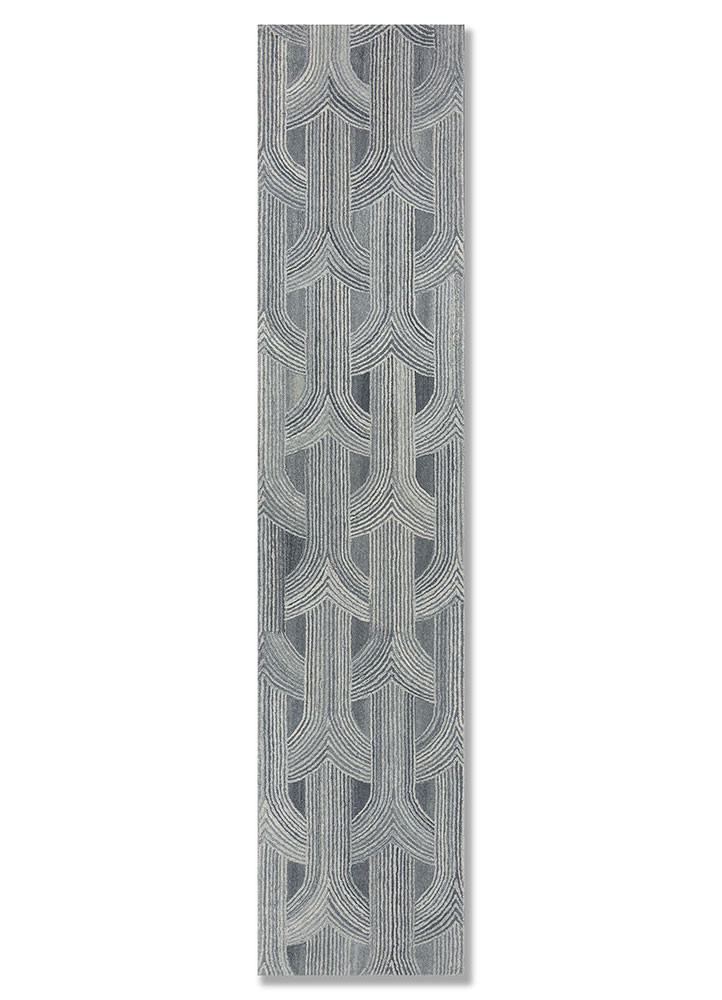  blue wool Hand Tufted Rug