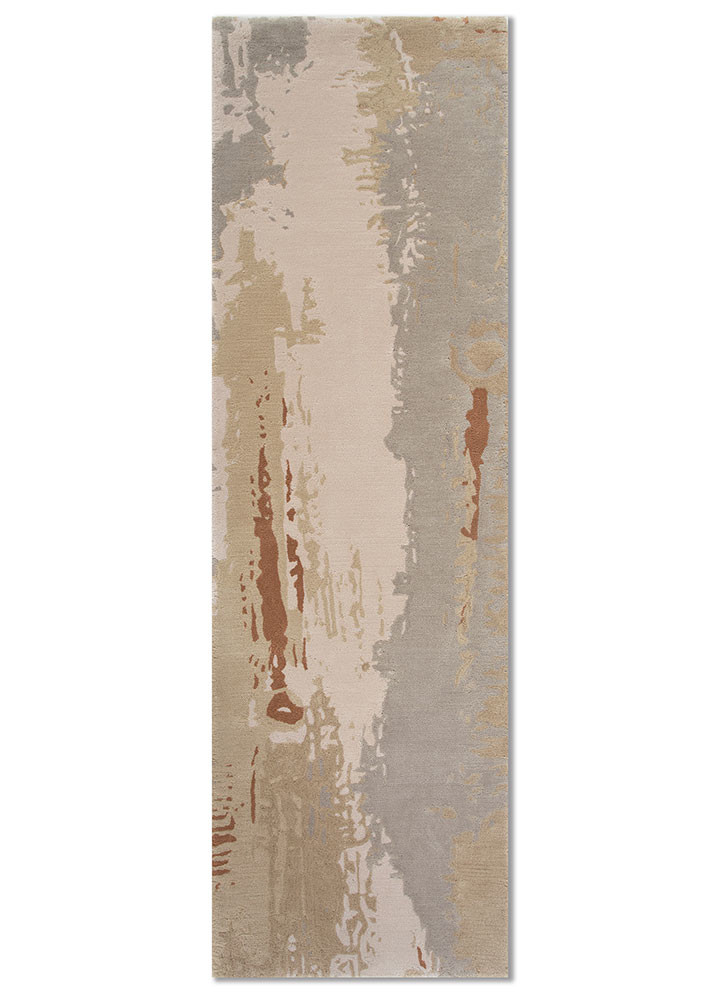  ivory viscose Hand Tufted Rug