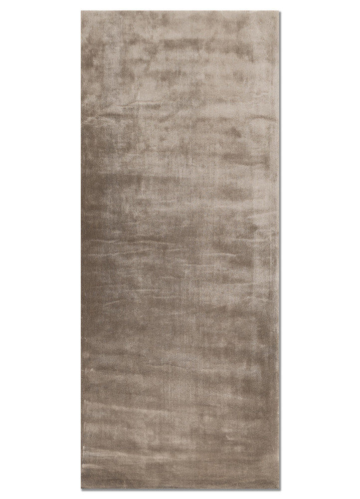  beige and brown viscose Hand Tufted Rug