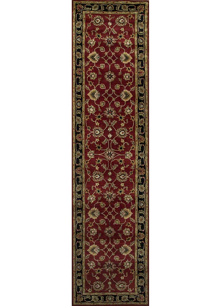  red and orange wool Hand Tufted Rug