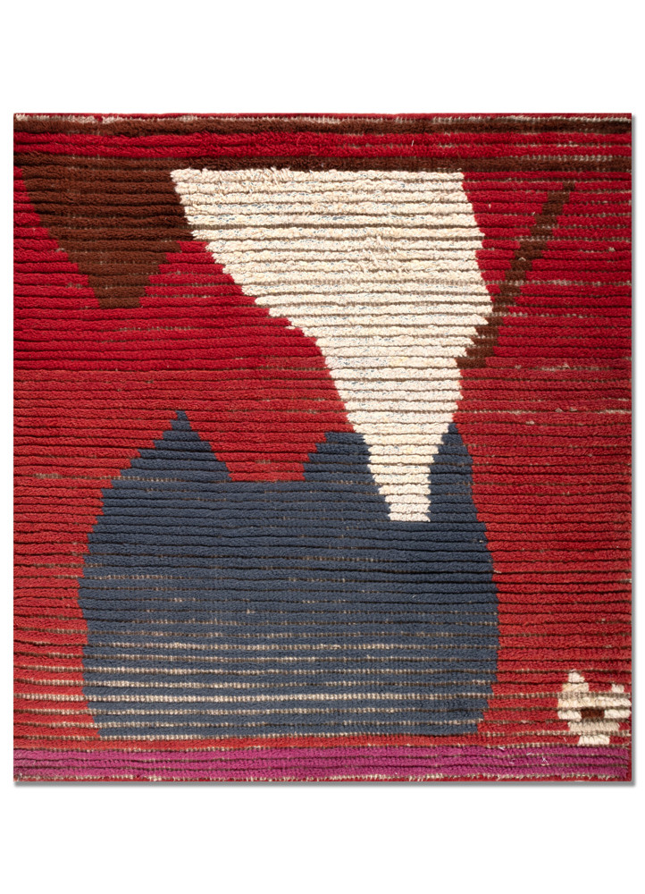 zuri red and orange wool Hand Knotted Rug - HeadShot zuri red and orange wool Hand Knotted Rug - HeadShot