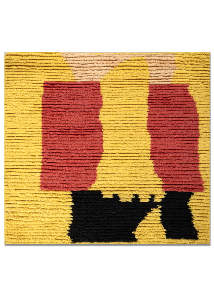  gold wool Hand Knotted Rug