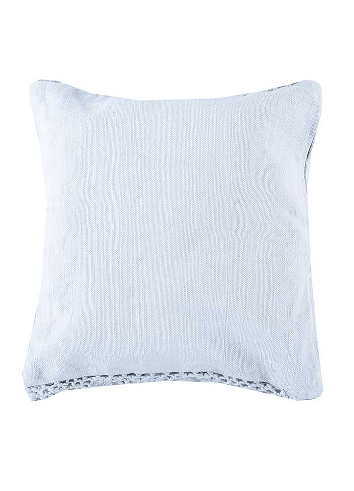 cushion grey and black cotton Cushion Cover Rug - HeadShot