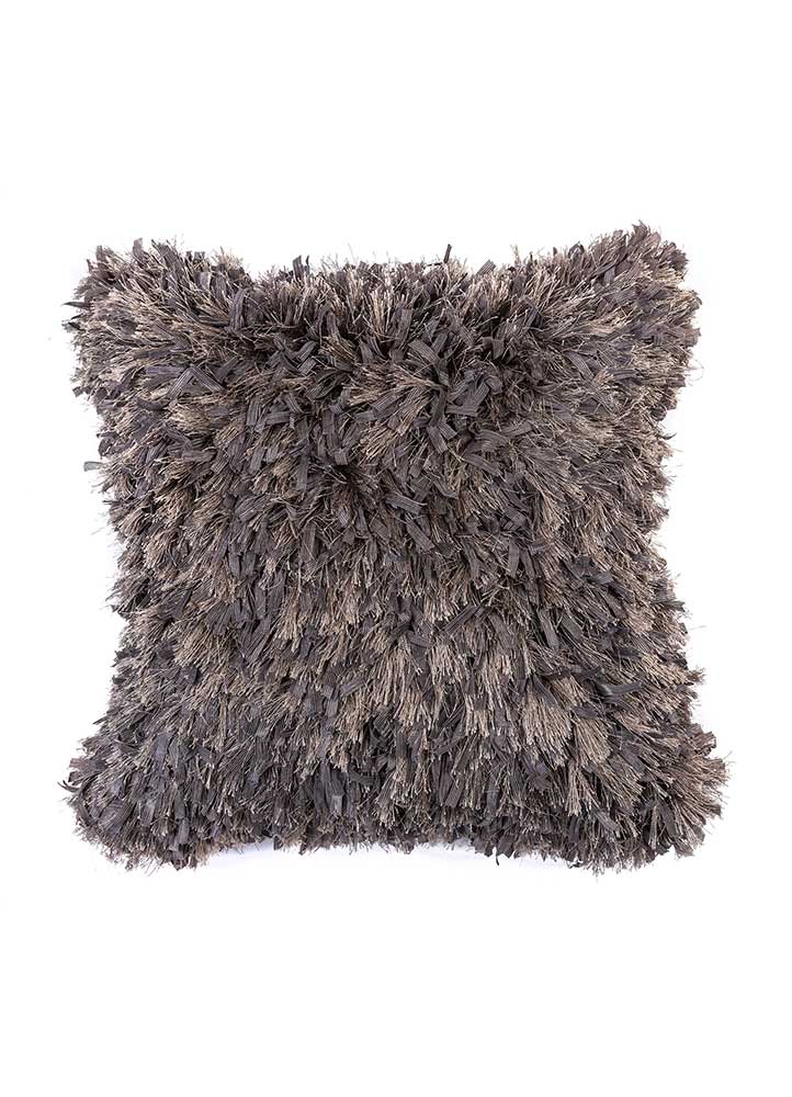  beige and brown polyester Cushion Cover Rug