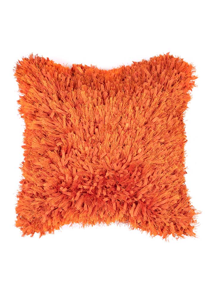  red and orange polyester Cushion Cover Rug