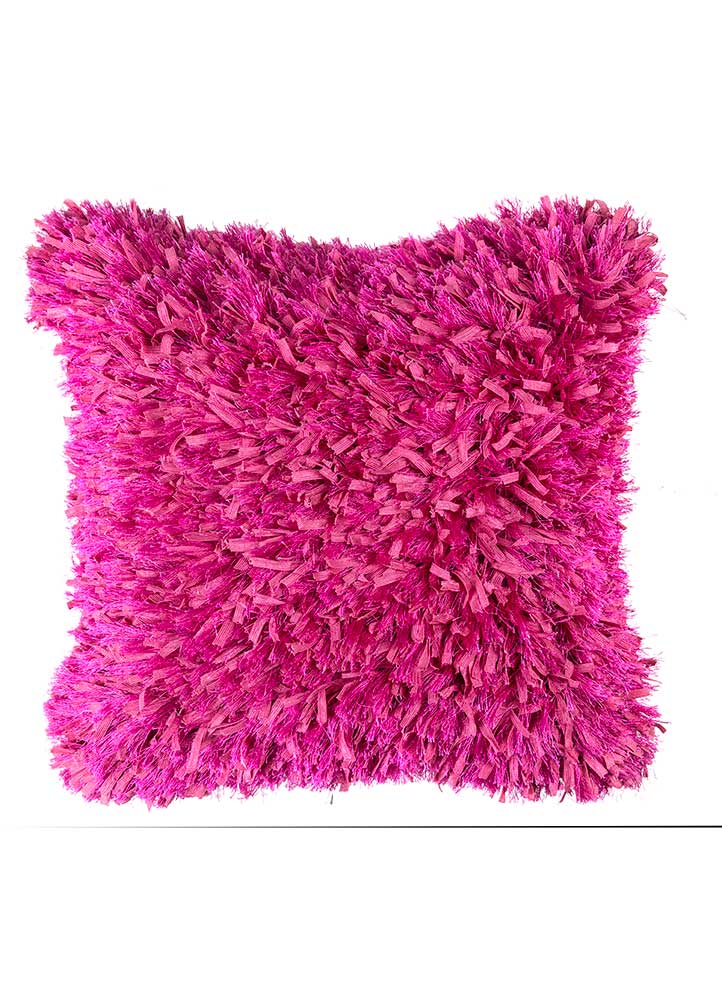 cushion pink and purple polyester Cushion Cover Rug - HeadShot