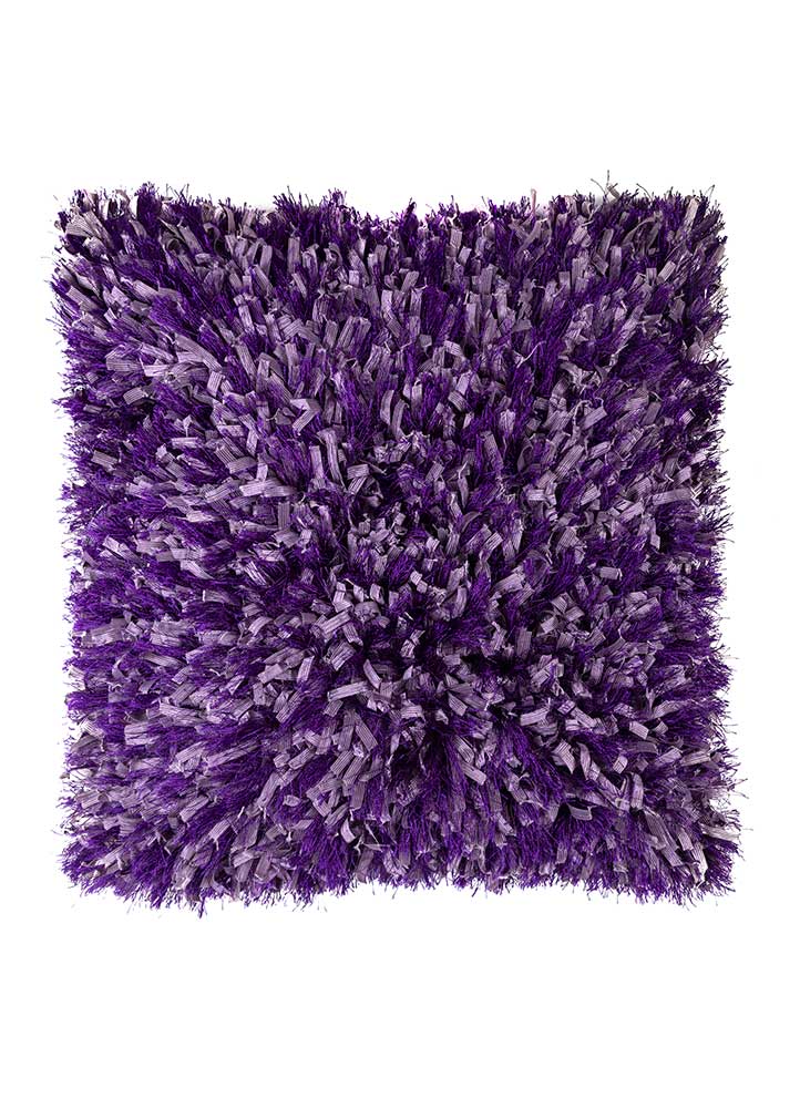  pink and purple polyester Cushion Cover Rug