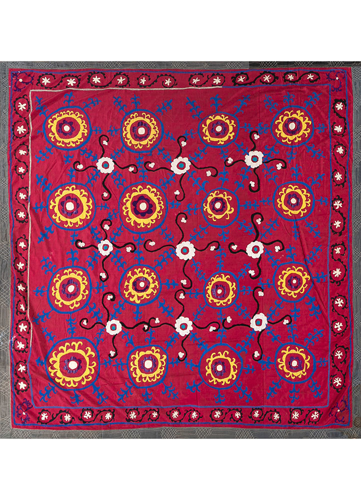 jean red and orange cotton Hand Loom Rug - HeadShot jean red and orange cotton Hand Loom Rug - HeadShot