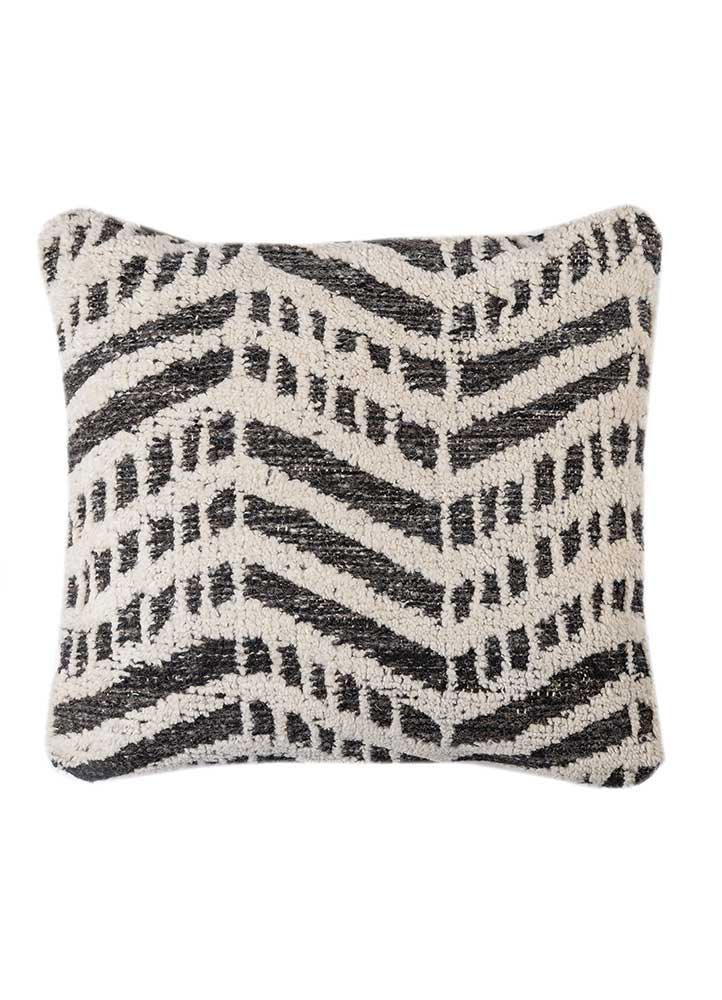 cushion ivory wool Cushion Cover Rug - HeadShot