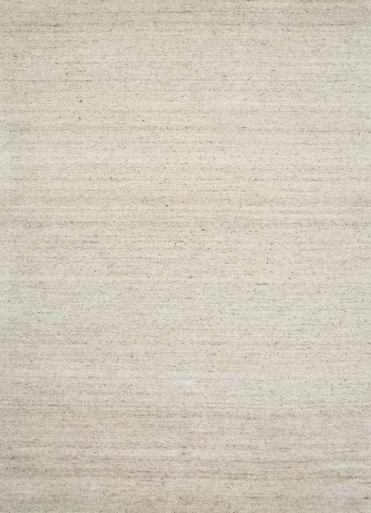 tesoro ivory wool Hand Loom Rug - HeadShot