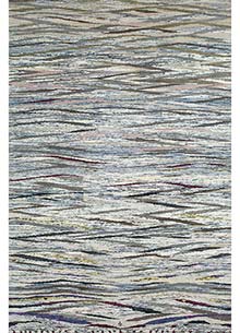 manchaha grey and black wool Hand Knotted Rug