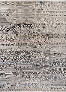 manchaha ivory wool and bamboo silk Hand Knotted Rug