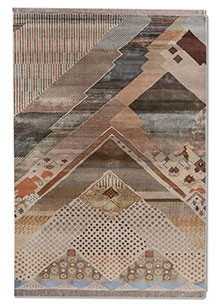 manchaha ivory wool and bamboo silk Hand Knotted Rug