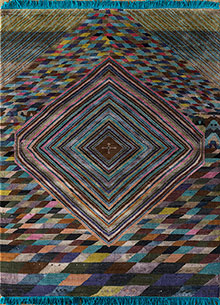 manchaha multi wool and bamboo silk Hand Knotted Rug