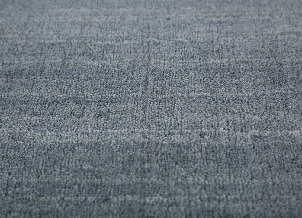 acar grey and black wool and viscose Hand Loom Rug - Loom