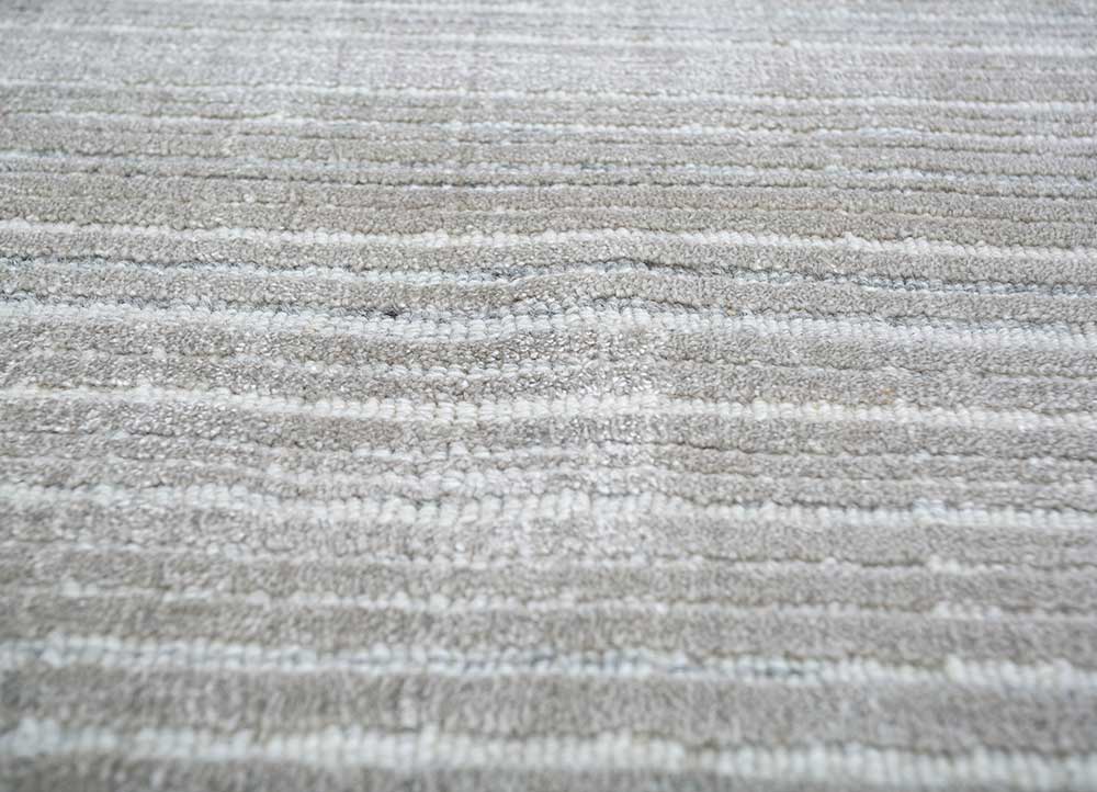 tesoro grey and black wool and bamboo silk Hand Loom Rug - Loom