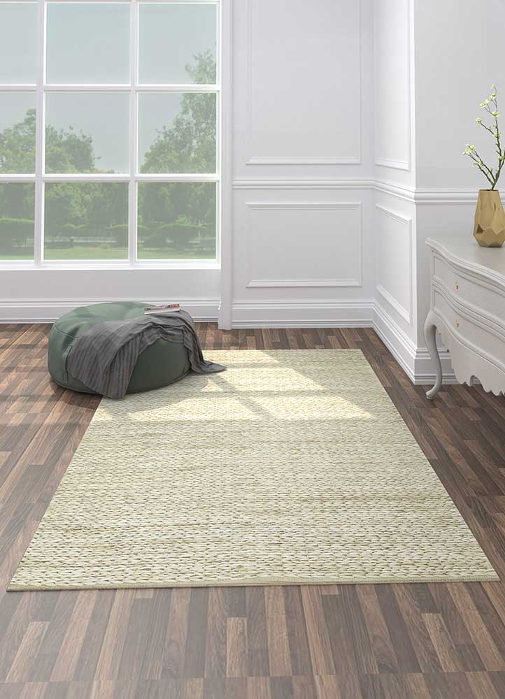 nomadic threads beige and brown jute and hemp Flat Weaves Rug - Loom