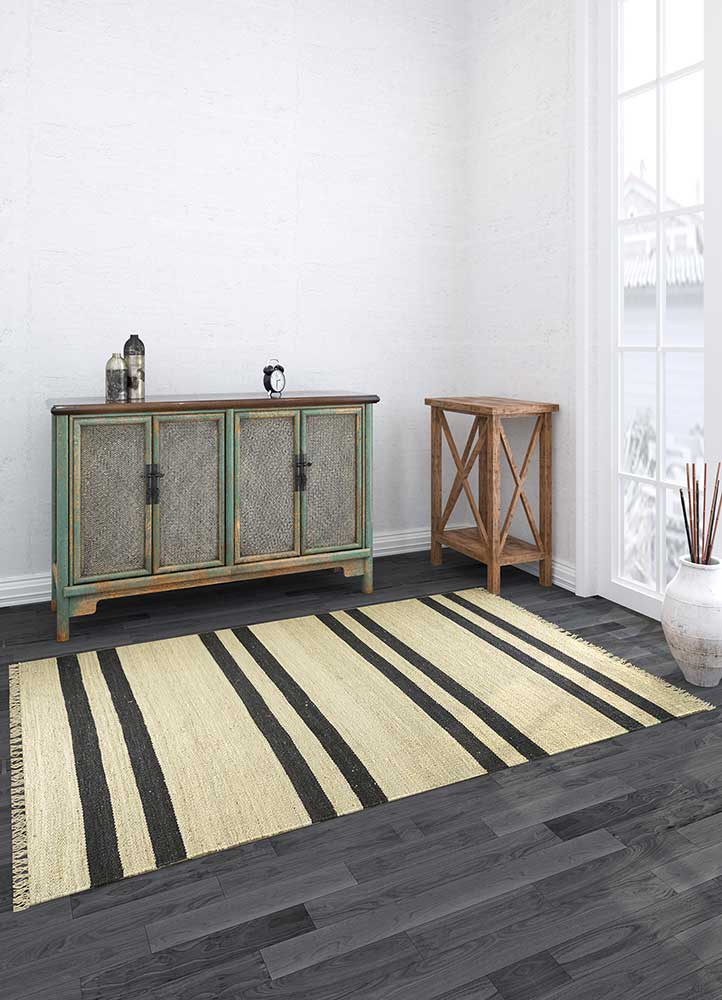 nomadic threads ivory jute and hemp Flat Weaves Rug - Loom