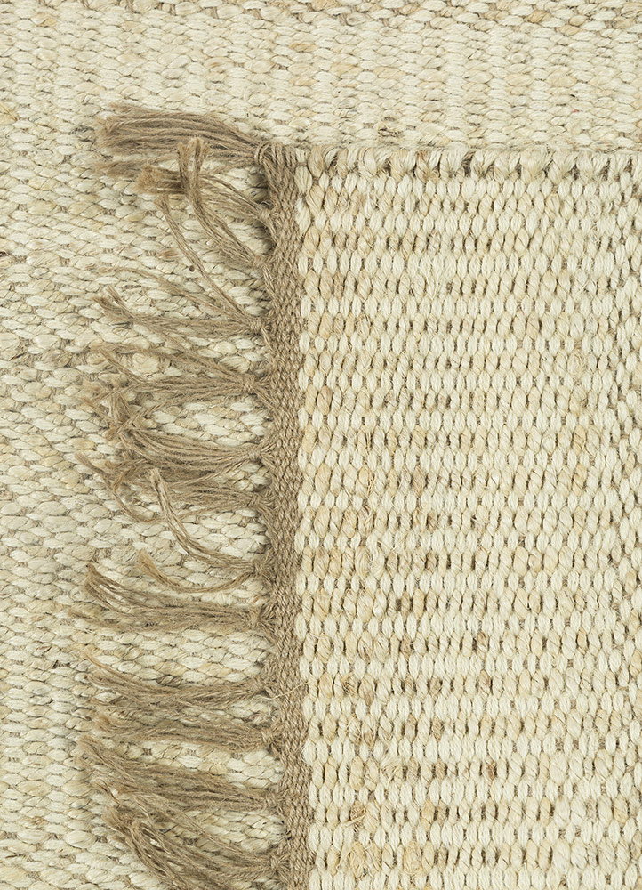 nomadic threads beige and brown jute and hemp Flat Weaves Rug - Loom