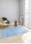 contour blue polyester Hand Loom Rug - Loom contour blue polyester Hand Loom Rug - Loom