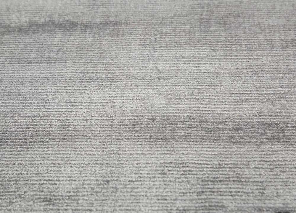 basis grey and black viscose Hand Loom Rug - Loom basis grey and black viscose Hand Loom Rug - Loom