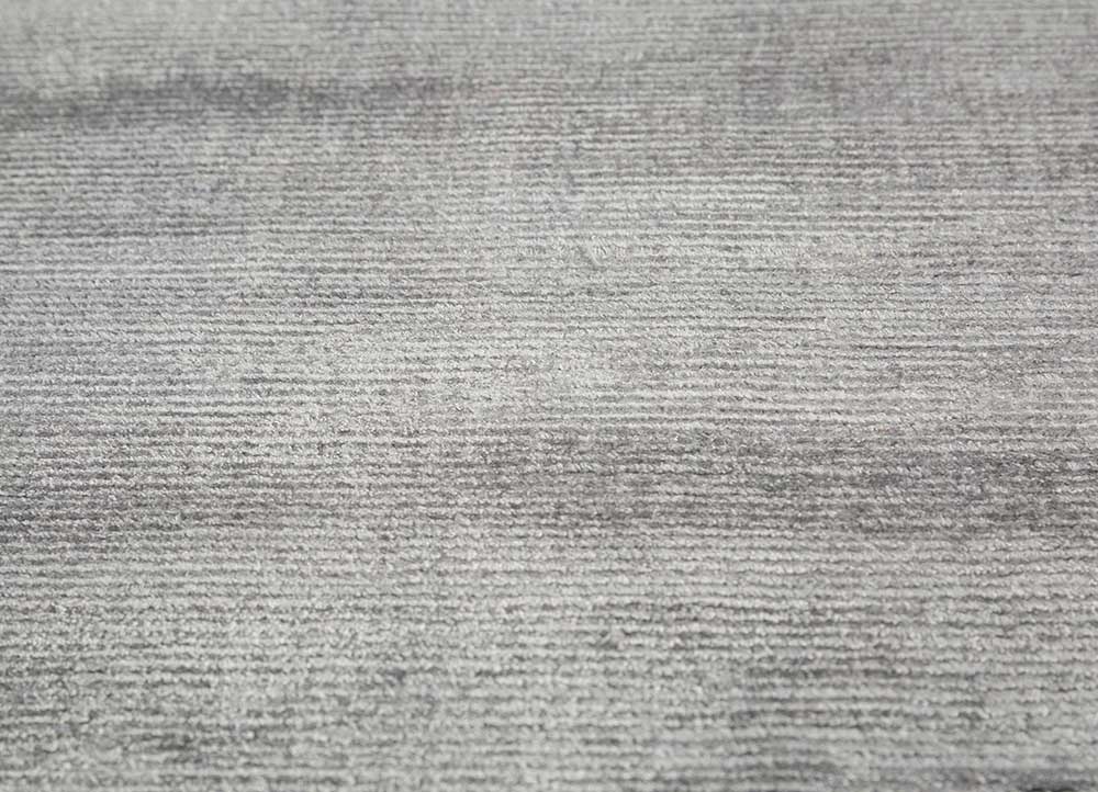 basis grey and black viscose Hand Loom Rug - Loom