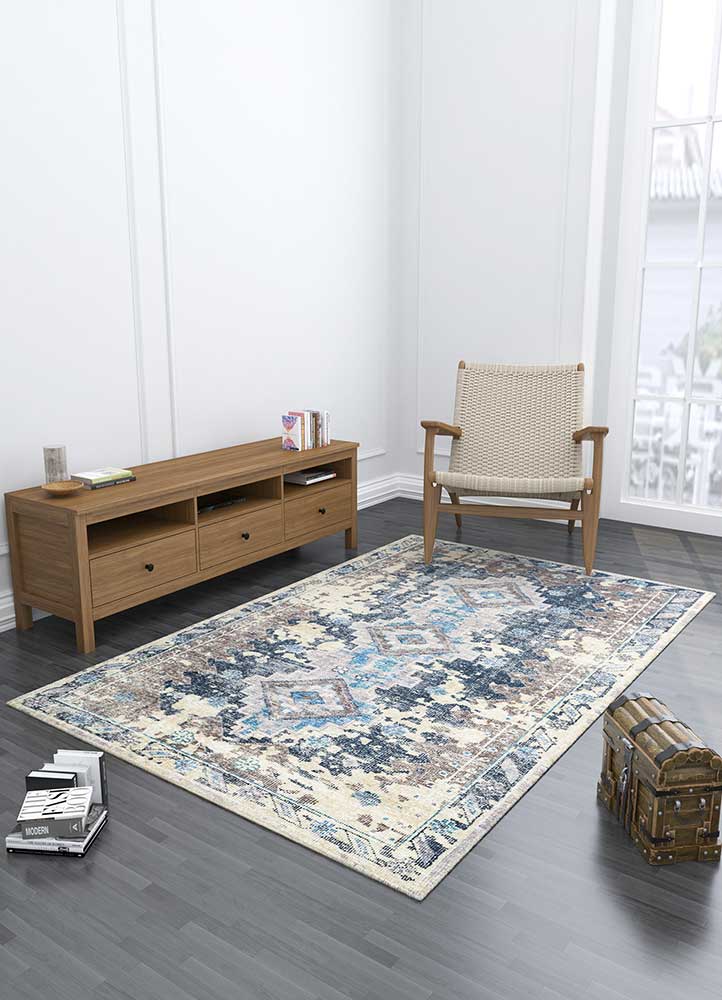 erbe grey and black wool Hand Knotted Rug - Loom erbe grey and black wool Hand Knotted Rug - Loom