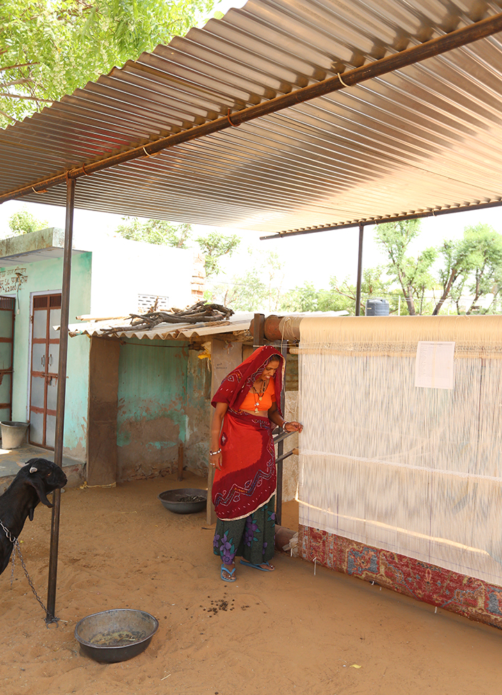 savana red and orange wool Hand Knotted Rug - Loom savana red and orange wool Hand Knotted Rug - Loom