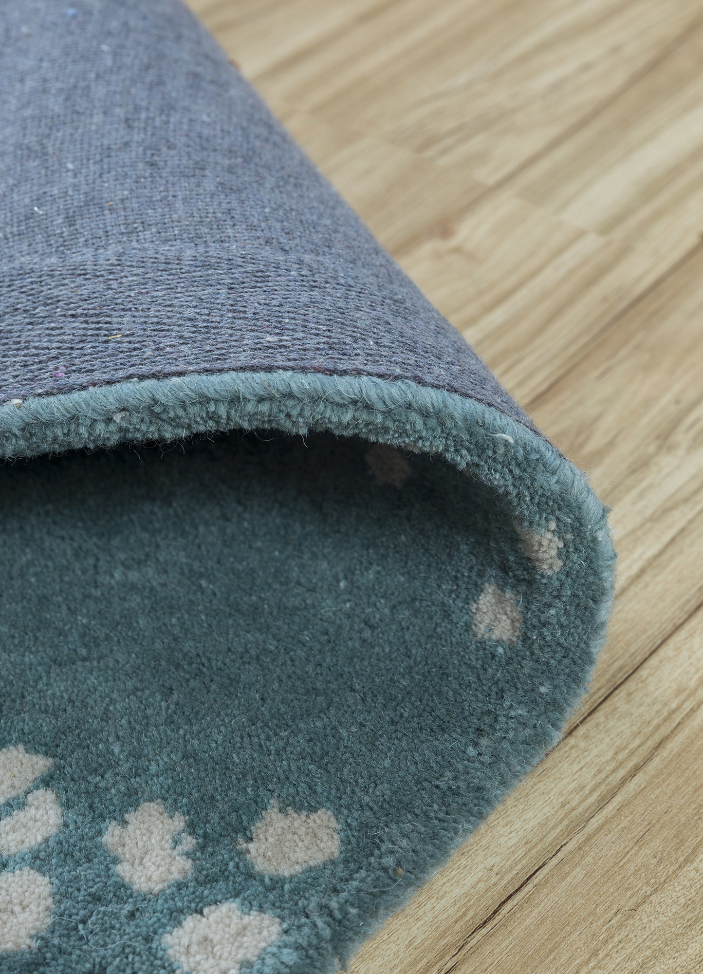 acar blue wool Hand Tufted Rug - Loom acar blue wool Hand Tufted Rug - Loom