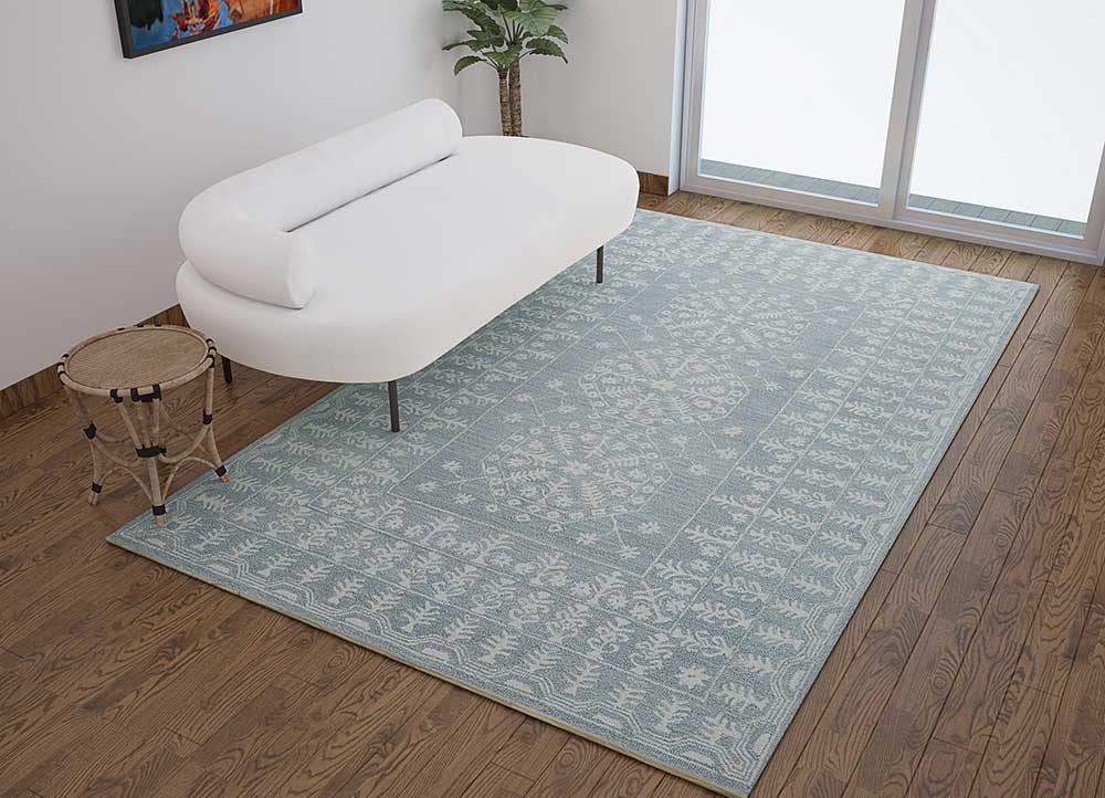 imara grey and black wool Hand Tufted Rug - Loom