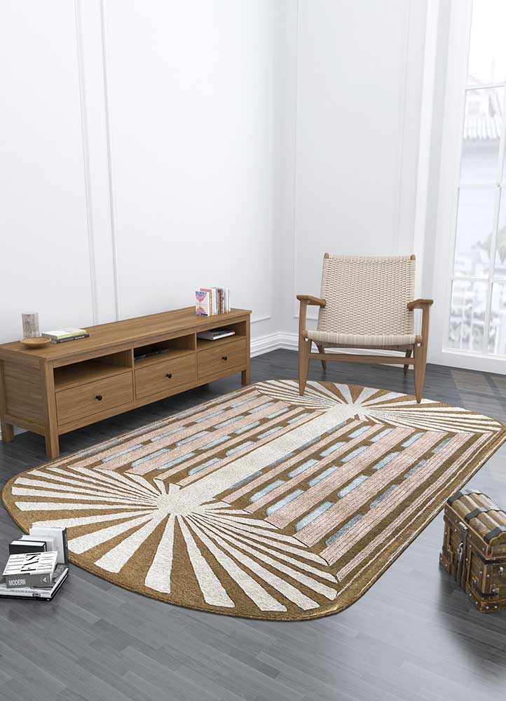 jaipur wunderkammer ivory wool and viscose Hand Tufted Rug - Loom