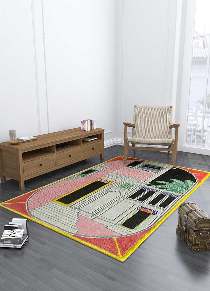 jaipur wunderkammer multi wool and viscose Hand Tufted Rug - Loom