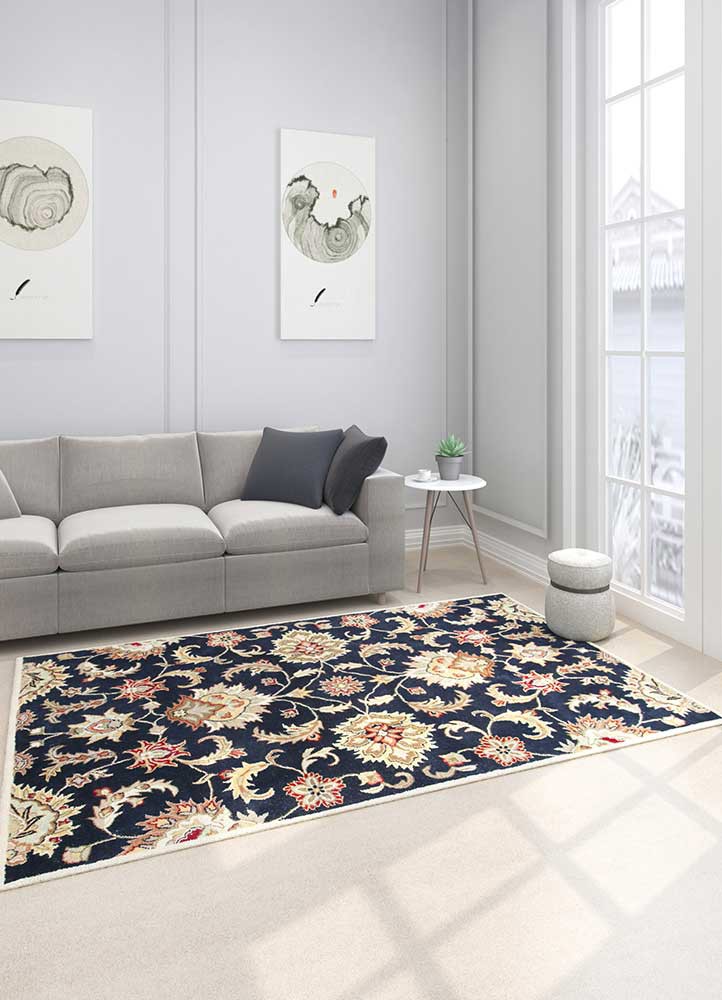 kasbah grey and black wool Hand Tufted Rug - Loom kasbah grey and black wool Hand Tufted Rug - Loom