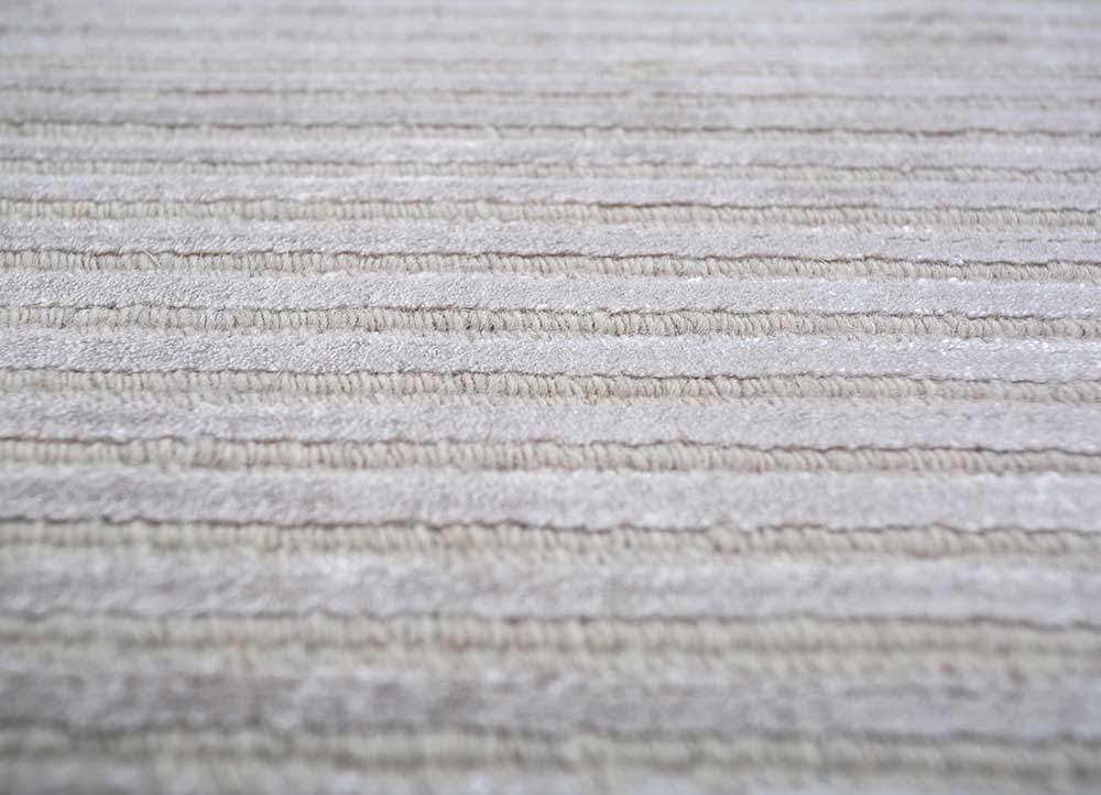 basis grey and black wool and viscose Hand Loom Rug - Loom