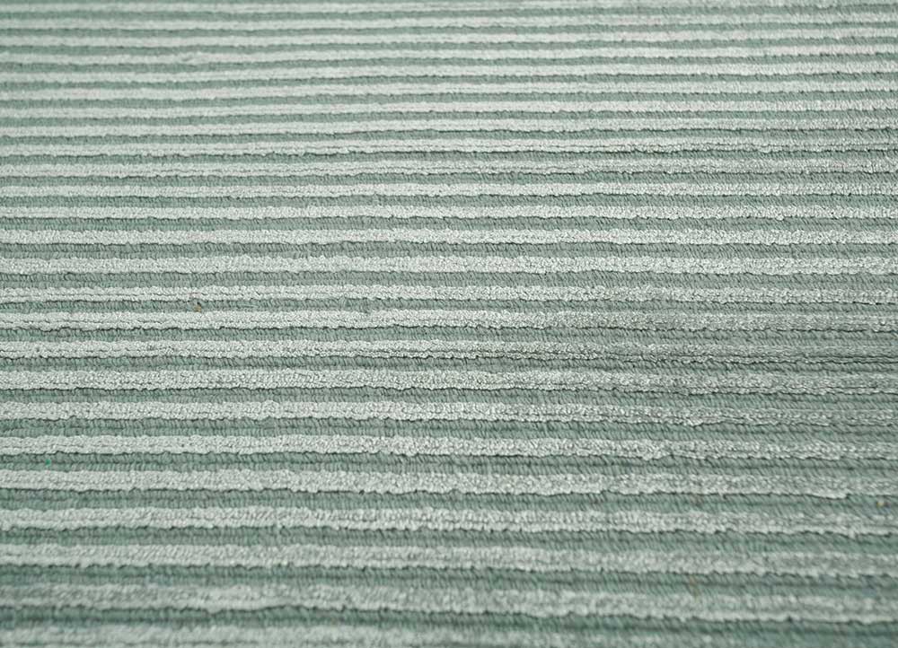 basis blue wool and viscose Hand Loom Rug - Loom basis blue wool and viscose Hand Loom Rug - Loom