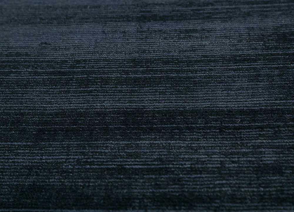 basis blue viscose Hand Loom Rug - Loom