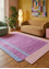 daaira pink and purple wool Flat Weaves Rug - OtherShot1 daaira pink and purple wool Flat Weaves Rug - OtherShot1