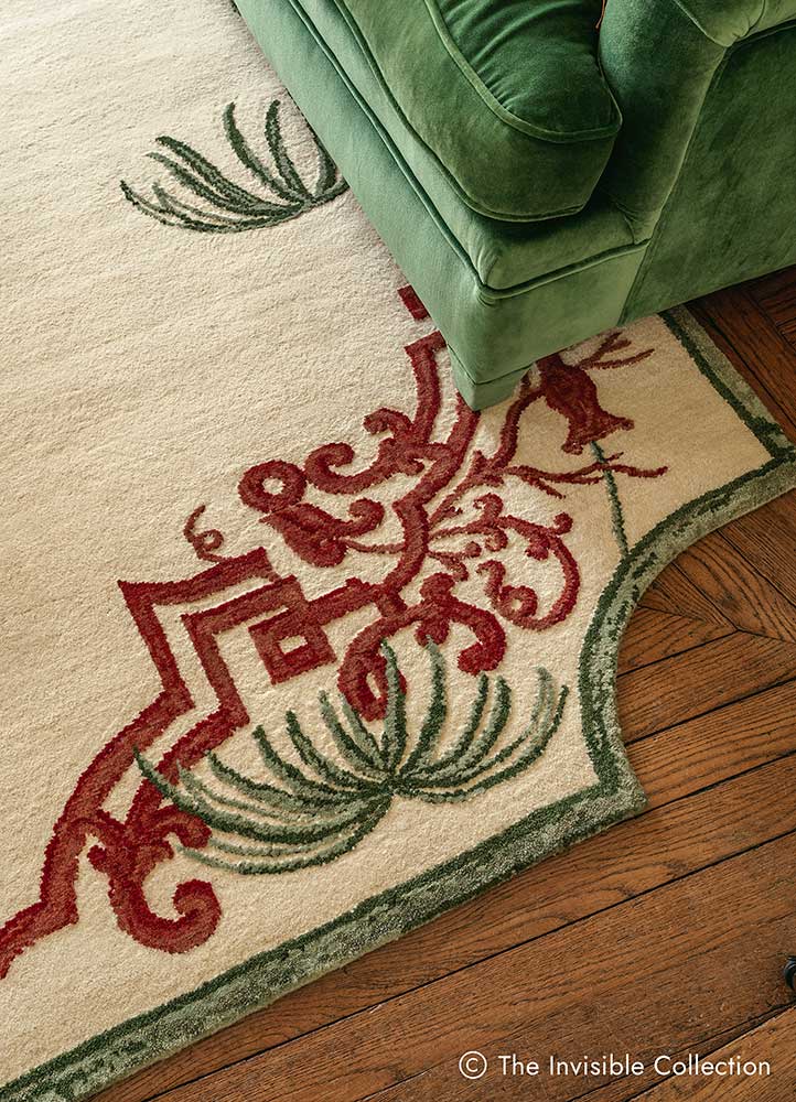 jardins du monde beige and brown wool Hand Knotted Rug - OtherShot1