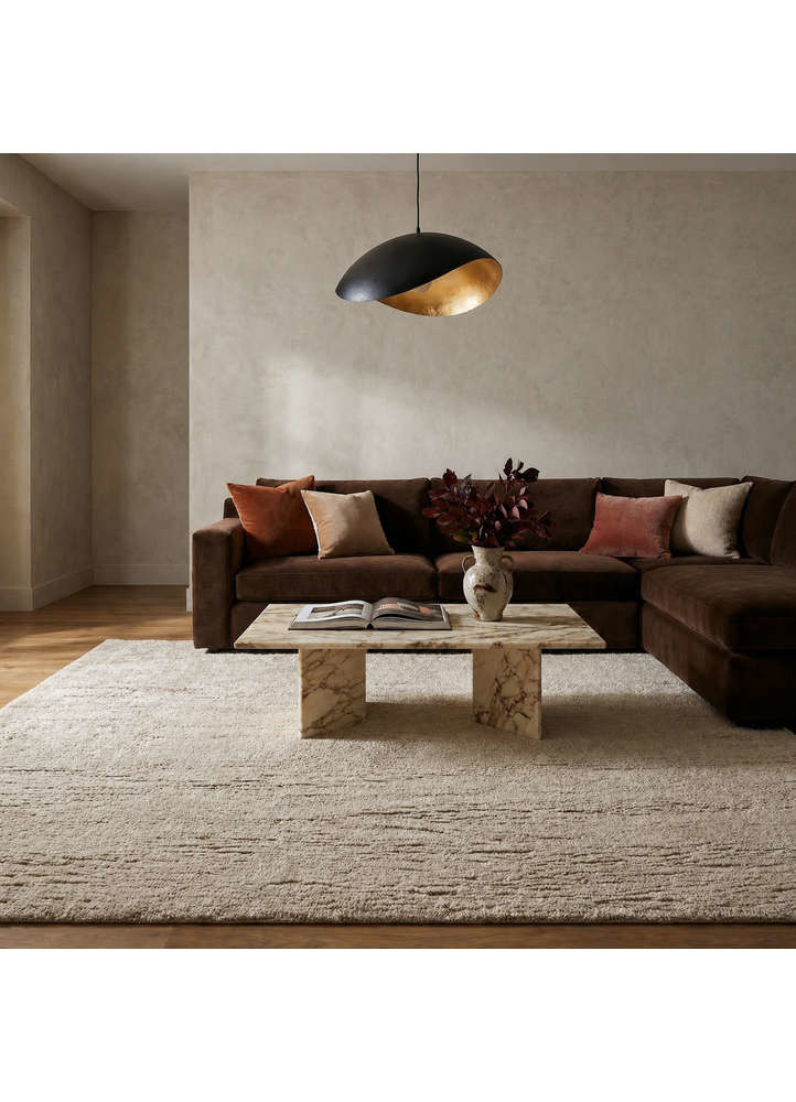 manifest beige and brown wool and silk Hand Knotted Rug - OtherShot1 manifest beige and brown wool and silk Hand Knotted Rug - OtherShot1
