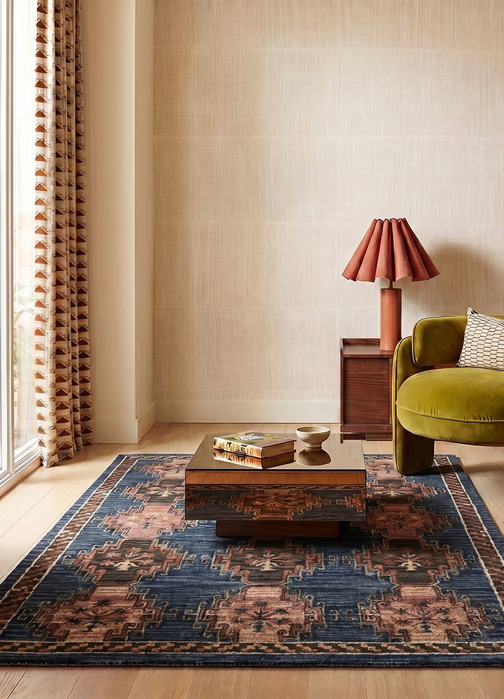 kasbah blue wool Hand Tufted Rug - OtherShot1 kasbah blue wool Hand Tufted Rug - OtherShot1
