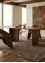 lucid beige and brown wool and viscose Hand Tufted Rug - OtherShot1 lucid beige and brown wool and viscose Hand Tufted Rug - OtherShot1