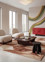 genesis red and orange wool and viscose Hand Tufted Rug - OtherShot1 genesis red and orange wool and viscose Hand Tufted Rug - OtherShot1