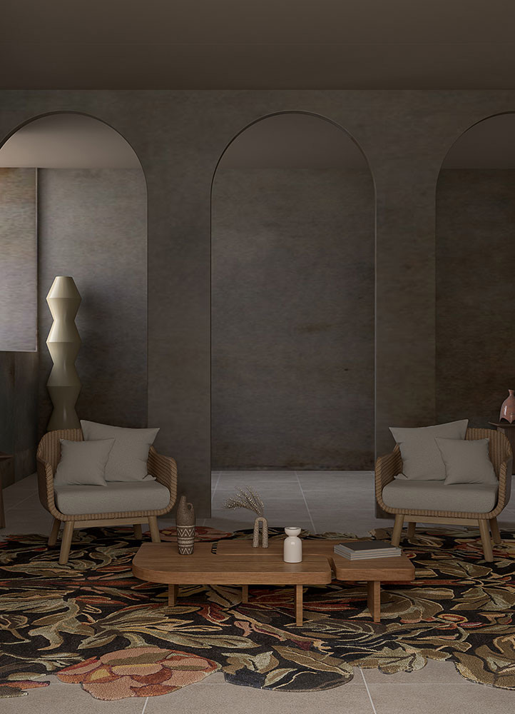 nebulora blue wool and viscose Hand Tufted Rug - OtherShot2 nebulora blue wool and viscose Hand Tufted Rug - OtherShot2