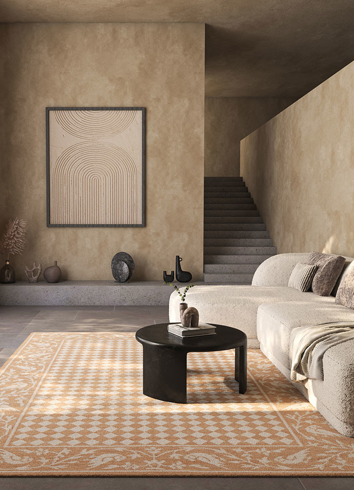 alhambra red and orange wool Flat Weaves Rug - OtherShot2 alhambra red and orange wool Flat Weaves Rug - OtherShot2