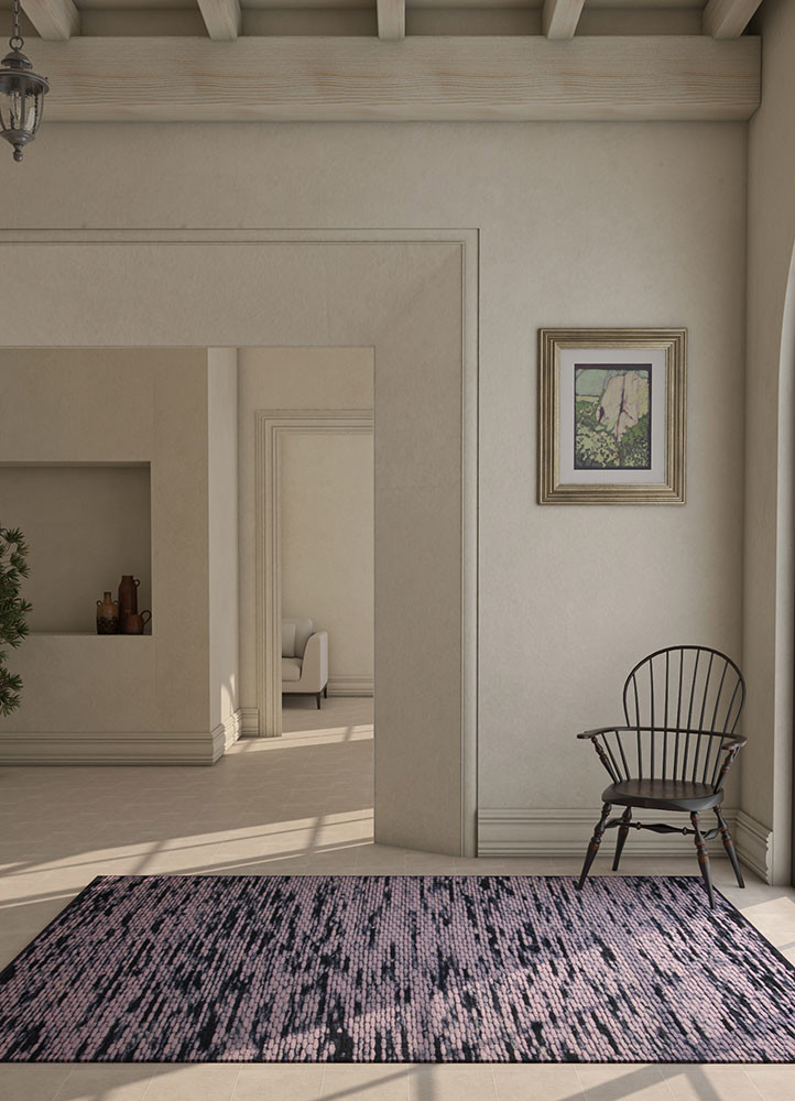 abrash pink and purple wool Flat Weaves Rug - OtherShot2 abrash pink and purple wool Flat Weaves Rug - OtherShot2