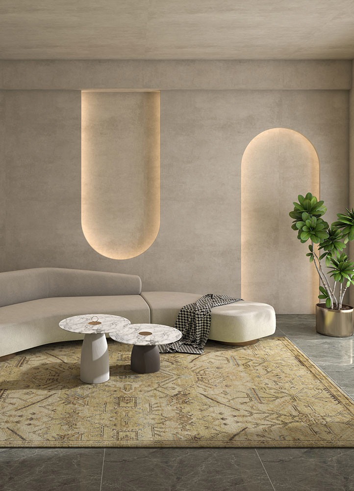 erbe beige and brown wool Hand Knotted Rug - OtherShot2 erbe beige and brown wool Hand Knotted Rug - OtherShot2