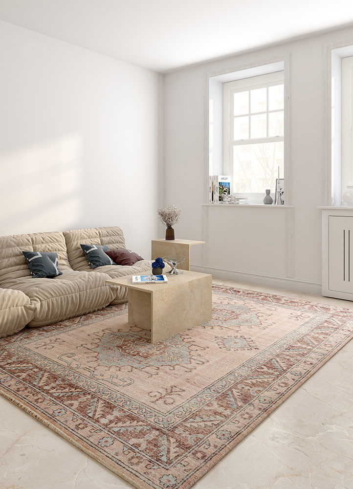 erbe beige and brown wool Hand Knotted Rug - OtherShot2 erbe beige and brown wool Hand Knotted Rug - OtherShot2